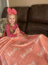 Load image into Gallery viewer, Customized fleece blankets