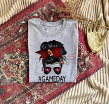 Load image into Gallery viewer, Messy Bun Game Day Tee (multiple teams)
