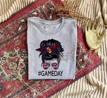 Load image into Gallery viewer, Messy Bun Game Day Tee (multiple teams)