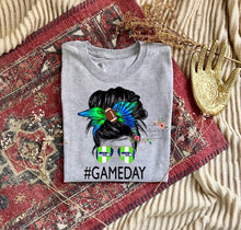Load image into Gallery viewer, Messy Bun Game Day Tee (multiple teams)