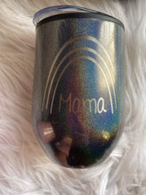 Load image into Gallery viewer, Iridescent Engraved Wine Tumblers (multiple designs)
