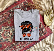 Load image into Gallery viewer, Messy Bun Game Day Tee (multiple teams)