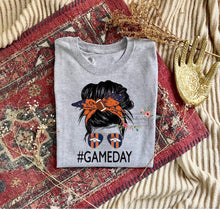 Load image into Gallery viewer, Messy Bun Game Day Tee (multiple teams)