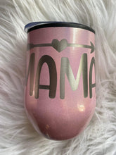 Load image into Gallery viewer, Iridescent Engraved Wine Tumblers (multiple designs)