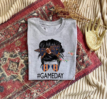 Load image into Gallery viewer, Messy Bun Game Day Tee (multiple teams)