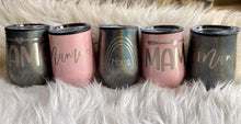 Load image into Gallery viewer, Iridescent Engraved Wine Tumblers (multiple designs)