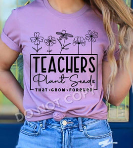 Teachers plant seeds