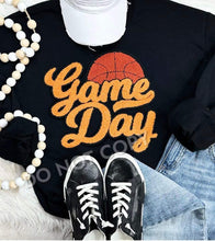 Load image into Gallery viewer, Basketball Game Day Patch Sweatshirt
