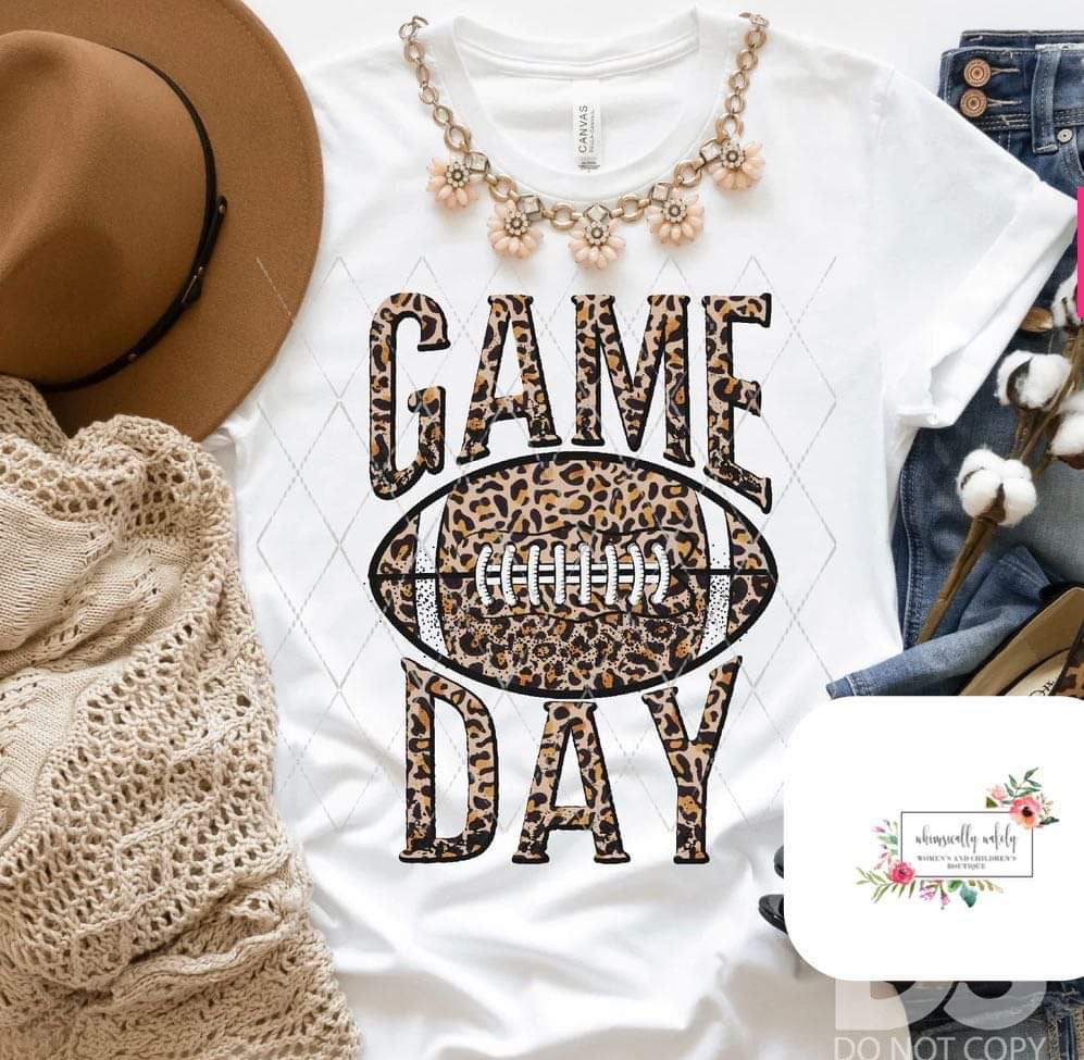 Game Day (leopard football/letters)