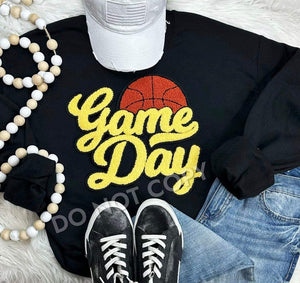 Basketball Game Day Patch Sweatshirt
