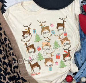 Reindeer Name Tee
