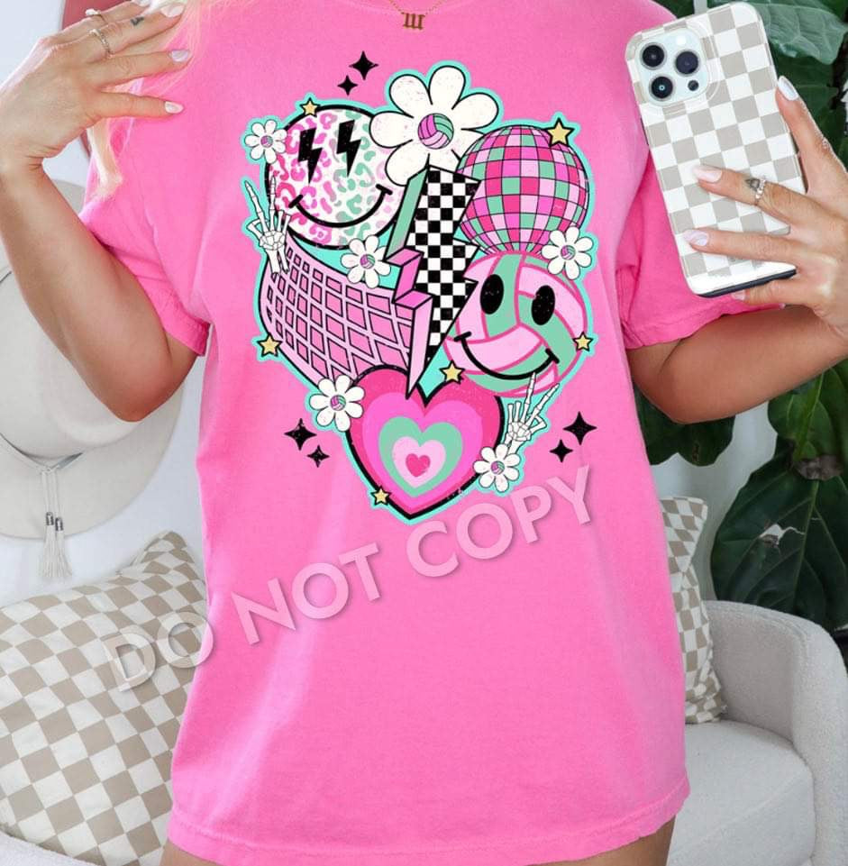 Retro Volleyball Tee