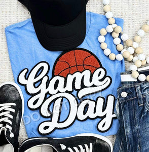 Basketball Game Day Patch Sweatshirt
