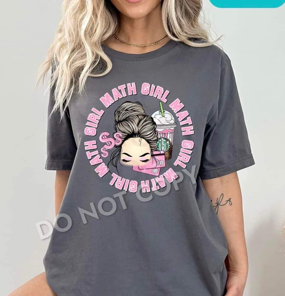 Girl math messy bun