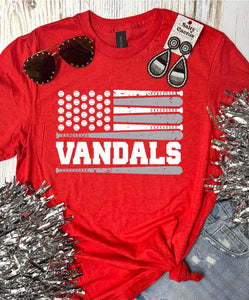 Custom bat baseball team tee (customize for your school)!