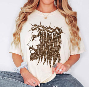 Sequin Jesus Tee