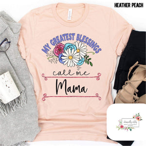 My Greatest Blessings Custom Tee