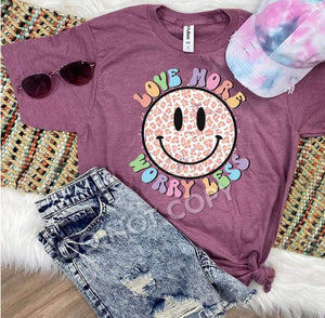 Love More (leopard smiley)