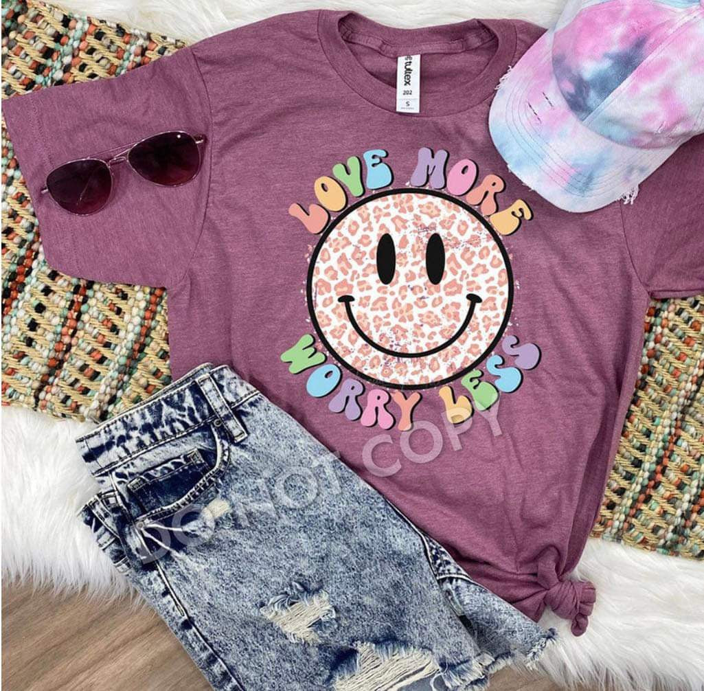 Love More (leopard smiley)
