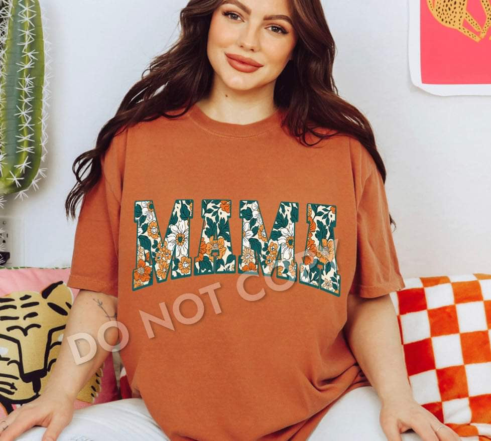 Mama (floral letters)