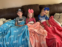 Load image into Gallery viewer, Customized fleece blankets
