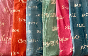 Customized fleece blankets