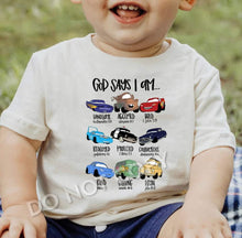 Load image into Gallery viewer, God Says I Am Kids Tee (multiple designs)
