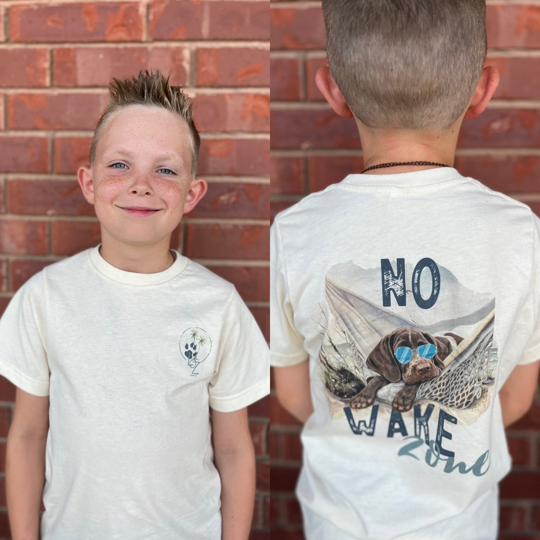 No wake zone double Sided Tee