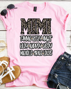 Custom leopard Mother’s Day tee (brown leopard)