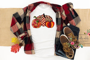 Decorative pumpkin tee