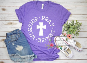 Worship pray praise