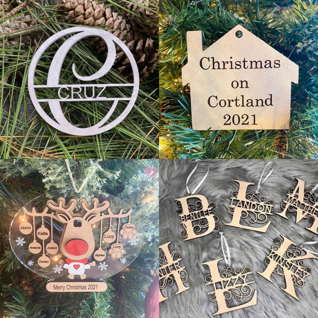 Custom Christmas ornaments