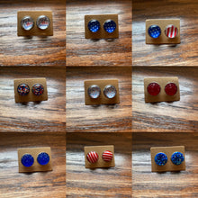 Load image into Gallery viewer, Patriotic studs
