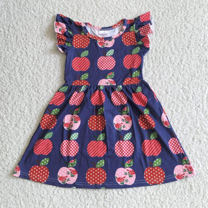 Navy Apple Dress