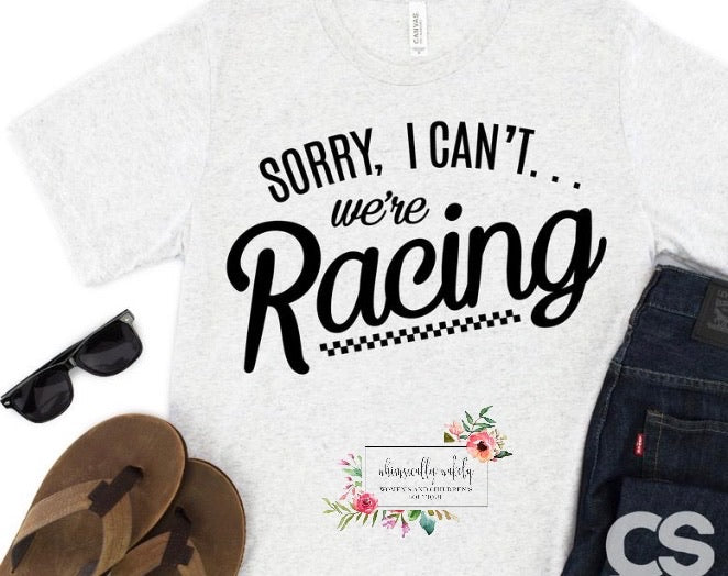 Sorry, I can’t... we’re racing