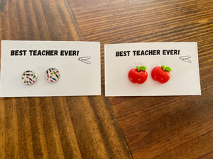 Teacher appreciation earrings