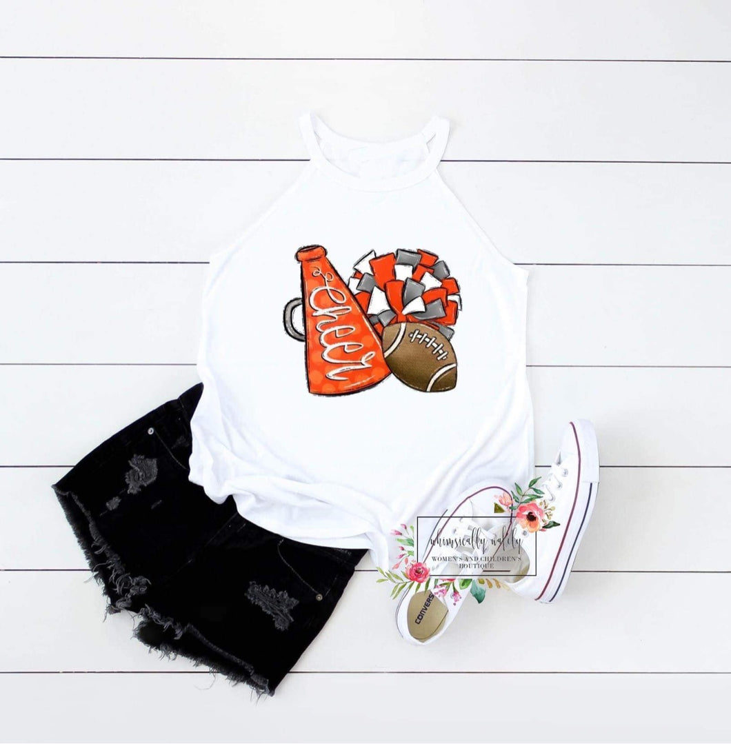 Cheer customizable tee