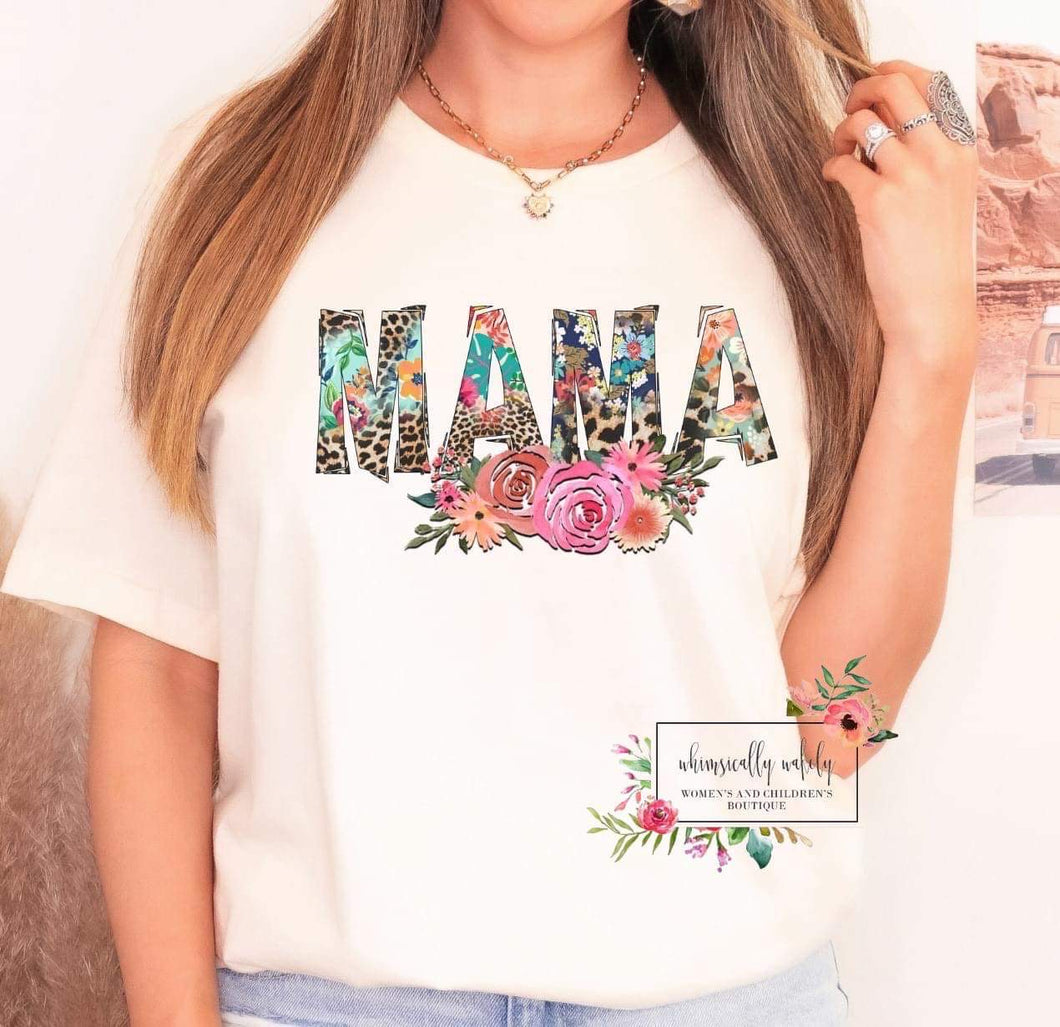 Mama multi-print floral