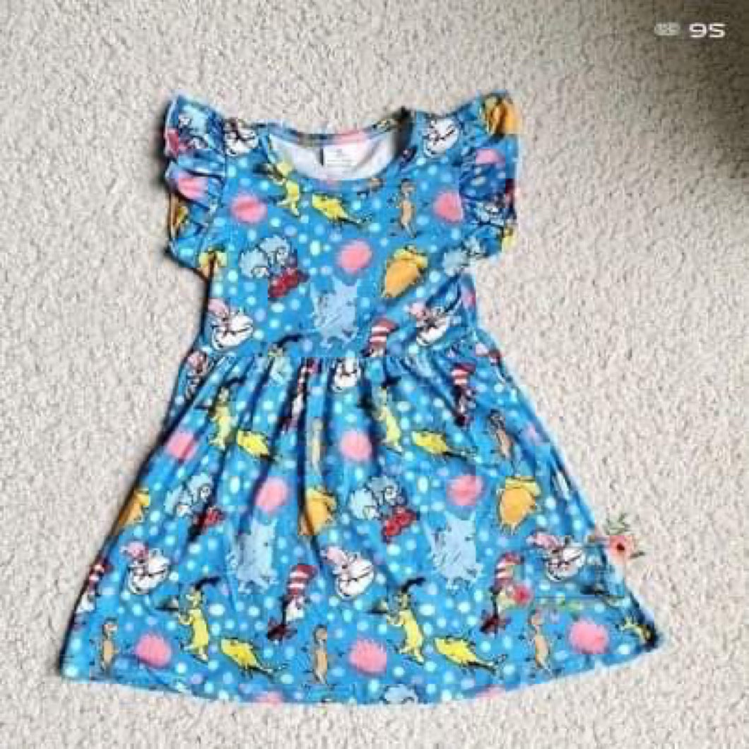 Blue Dr. Seuss Dress