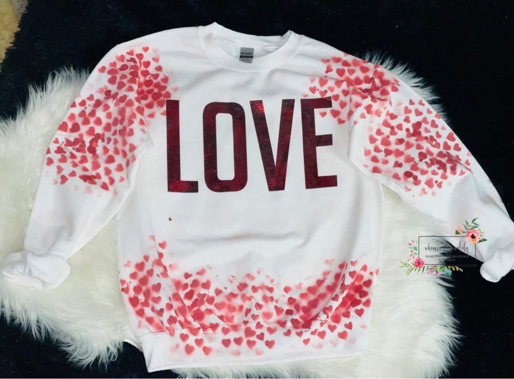 LOVE Heart Dyed Sweater