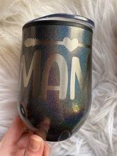 Load image into Gallery viewer, Iridescent Engraved Wine Tumblers (multiple designs)
