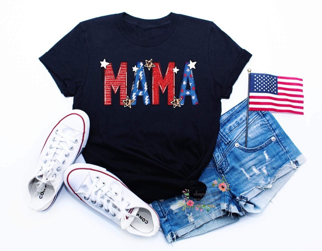 Mama multiprint tee