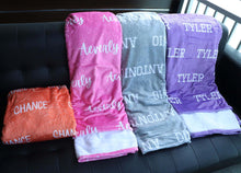Load image into Gallery viewer, Customized fleece blankets
