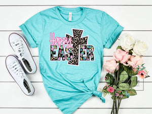 Happy Easter cross tee