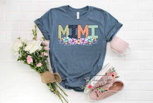 Mimi custom floral tee