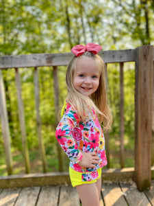 Floral/Yellow Bathing Suit