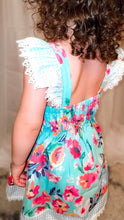 Load image into Gallery viewer, Mint Checkered/Floral Dress
