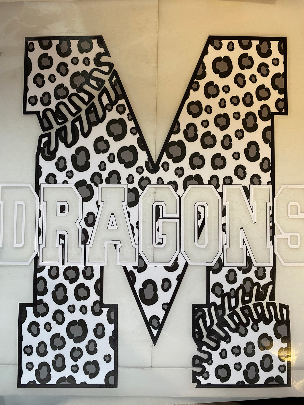 M dragons baseball (any color shirt)