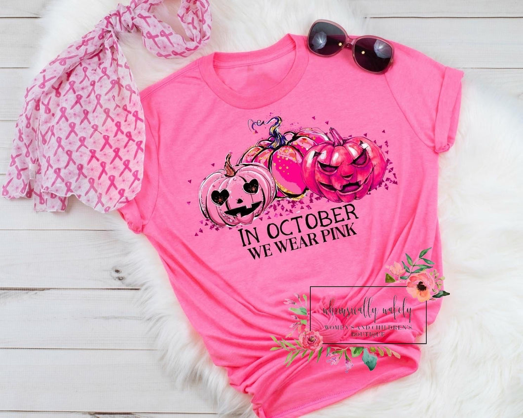 In October we wear pink (spooky pumpkins)