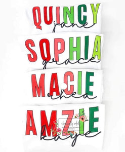 Customizable name shirt